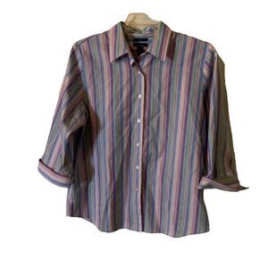 DFW) Westbound blouse Women's Size 16 XLarge‎ button down shirt top